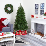 6' Vienna Fir Artificial Christmas Tree with 400 Warm White Lights and 843 Bendable Branches-Christmas Tree-Parc Decor