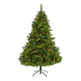 6’ West Virginia Full Bodied Mixed Pine Artificial Christmas Tree with 300 Clear LED Lights and Pine Cones-Christmas Tree-Parc Decor