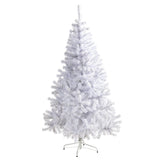6' White Artificial Christmas Tree with 680 Bendable Branches-Christmas Tree-Parc Decor