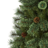 6’ White Mountain Pine Artificial Christmas Tree with 477 Bendable Branches-Christmas Tree-Parc Decor