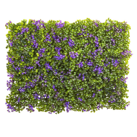 6” x 6” Purple & Green Clover Mat (Set of 12)-Parc Decor