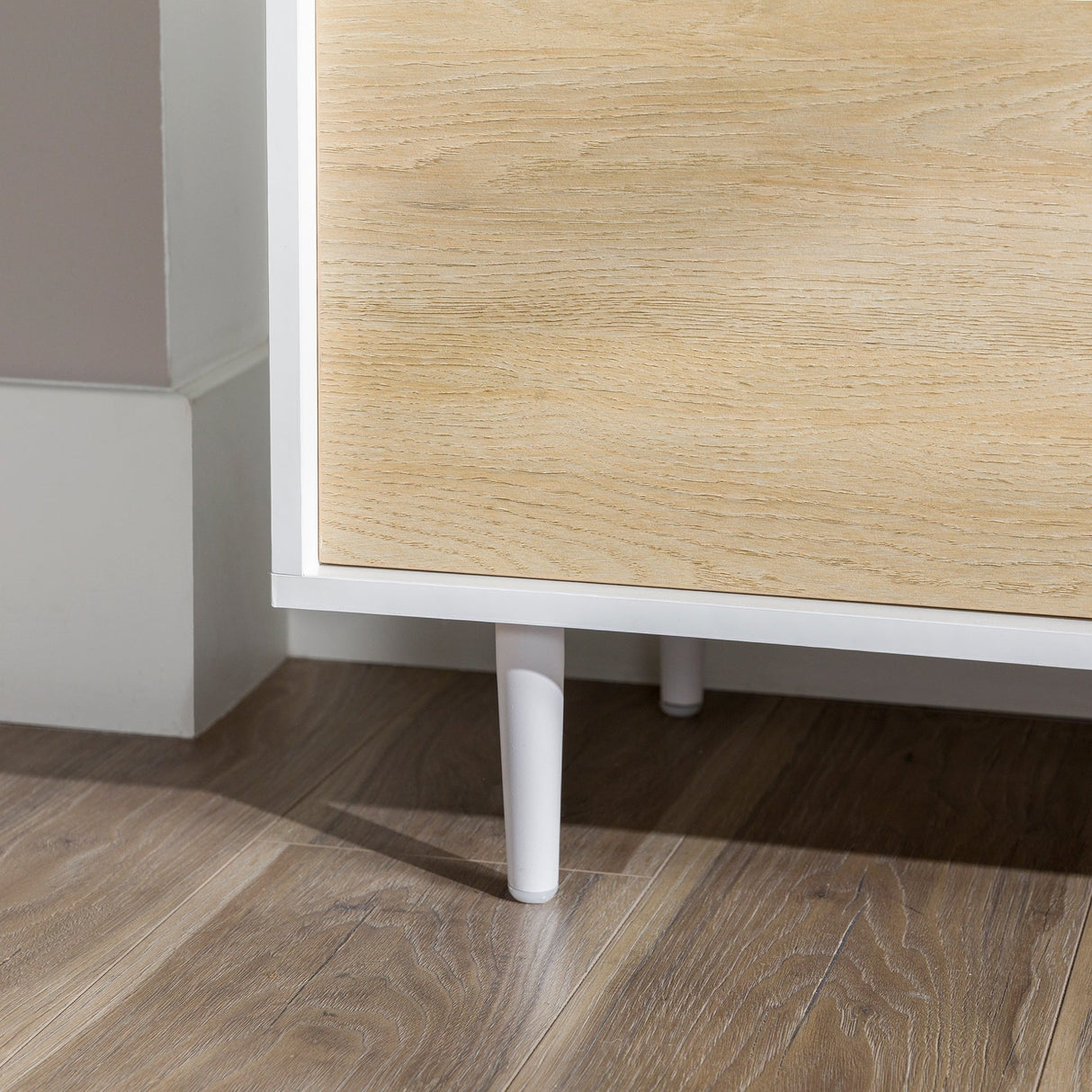 60" 2-Door Modern Media Console-Entertainment-Parc Decor