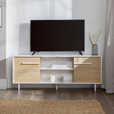 60" 2-Door Modern Media Console-Entertainment-Parc Decor