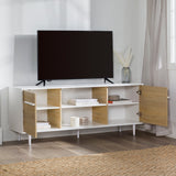 60" 2-Door Modern Media Console-Entertainment-Parc Decor