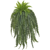 60” Boston Fern Artificial Hanging Plant-Parc Decor