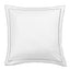600 Thread Count Framed Sateen Embroidered Cotton Euro Sham Pair