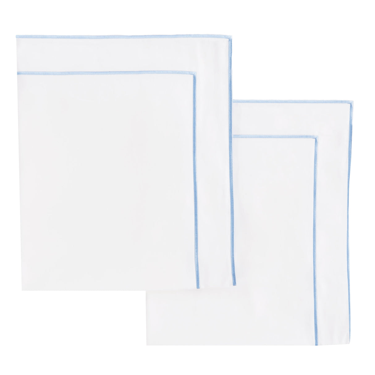 600 Thread Count Framed Sateen Embroidered Cotton Euro Sham Pair-Pillowcase-Parc Decor