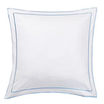 600 Thread Count Framed Sateen Embroidered Cotton Euro Sham Pair