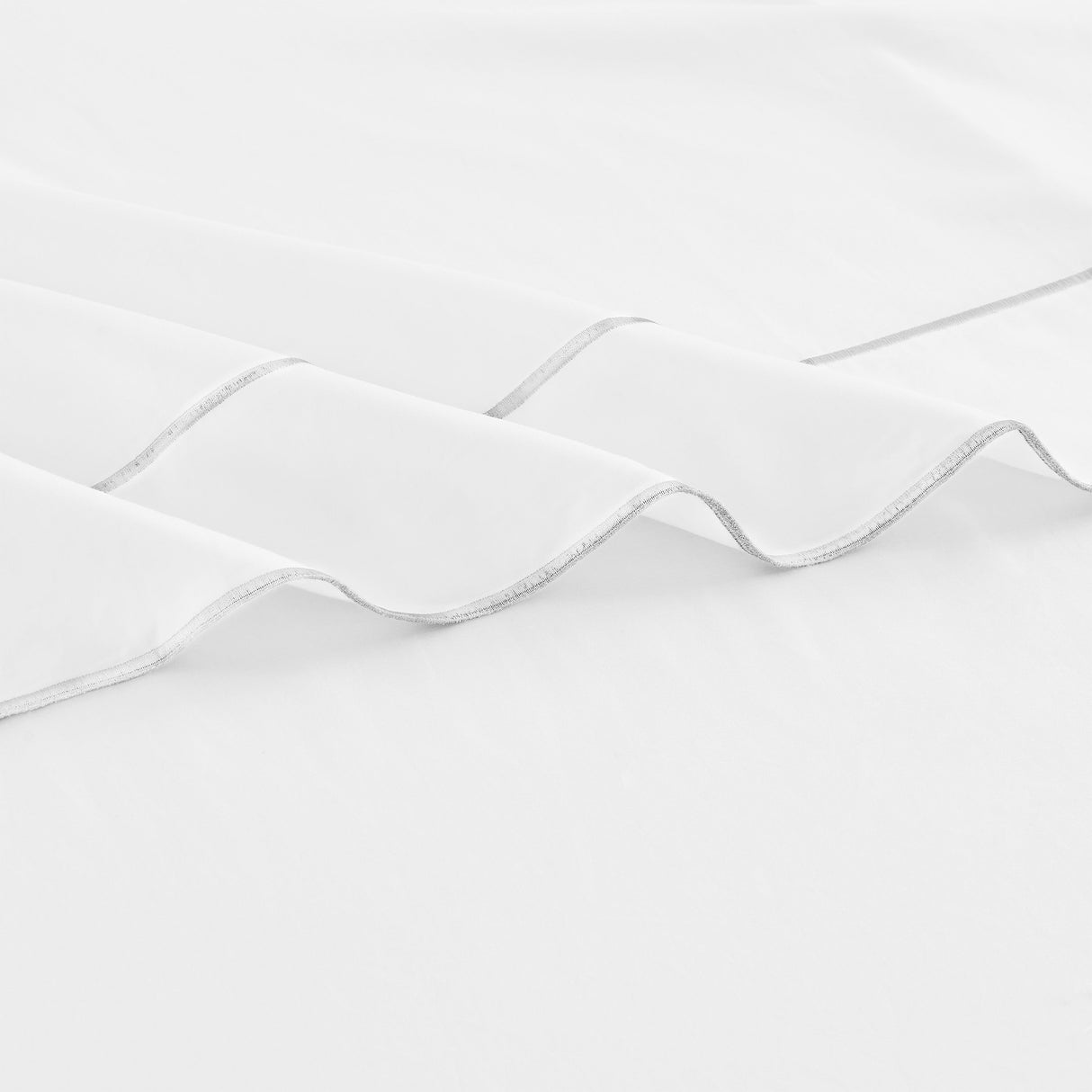 600 Thread Count Framed Sateen Embroidered Cotton Pillowcase Pair
