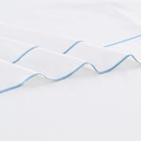 600 Thread Count Framed Sateen Embroidered Cotton Pillowcase Pair