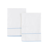 600 Thread Count Framed Sateen Embroidered Cotton Pillowcase Pair-Pillowcase-Parc Decor