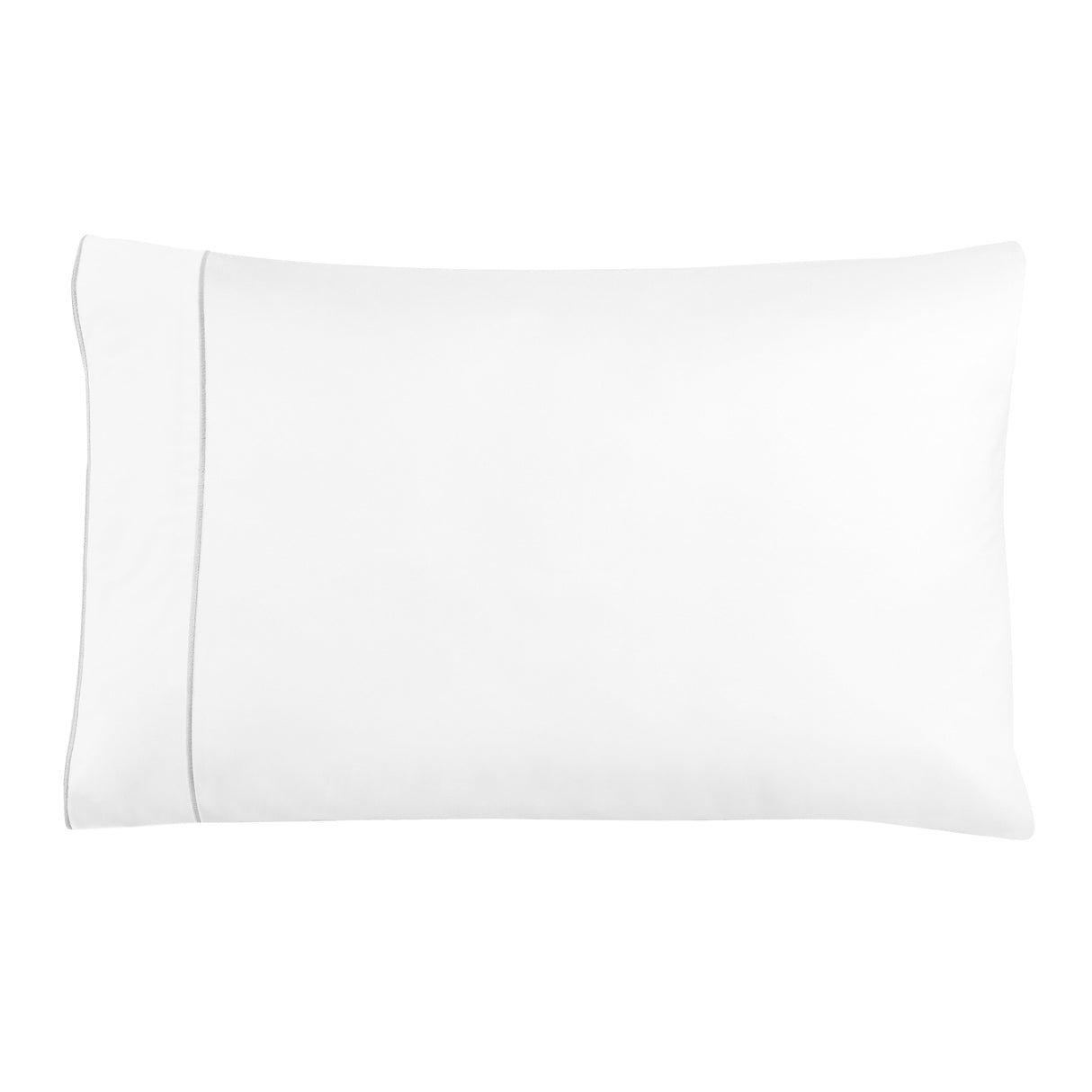 600 Thread Count Framed Sateen Embroidered Cotton Pillowcase Pair-Pillowcase-Parc Decor