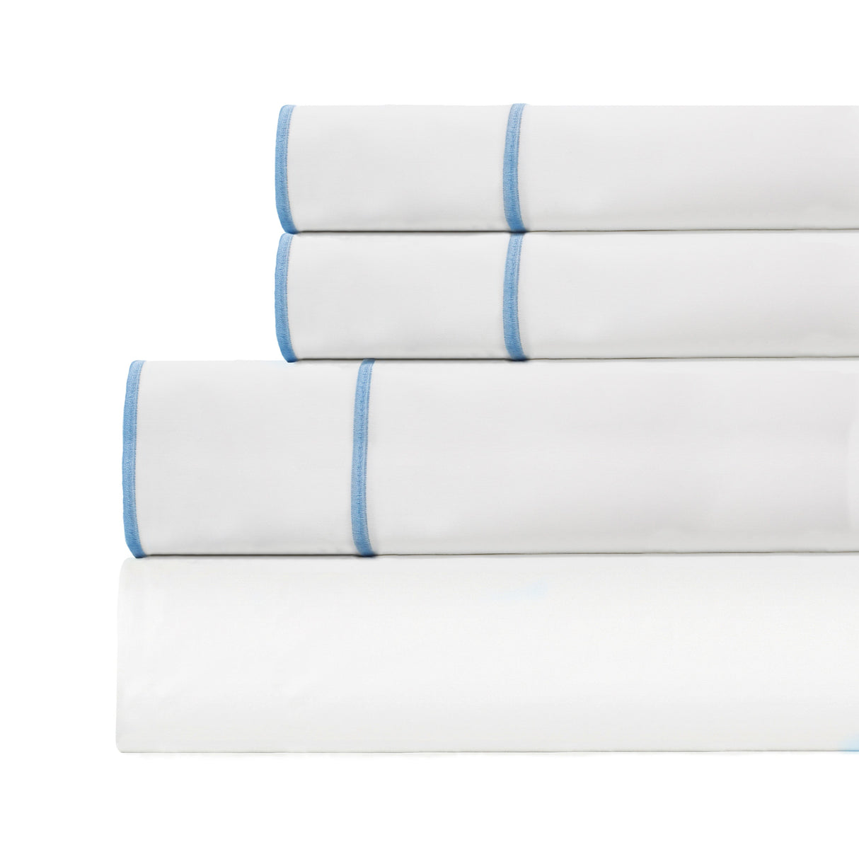 600 Thread Count Framed Sateen Embroidered Cotton Sheet Set-Sheets-Parc Decor