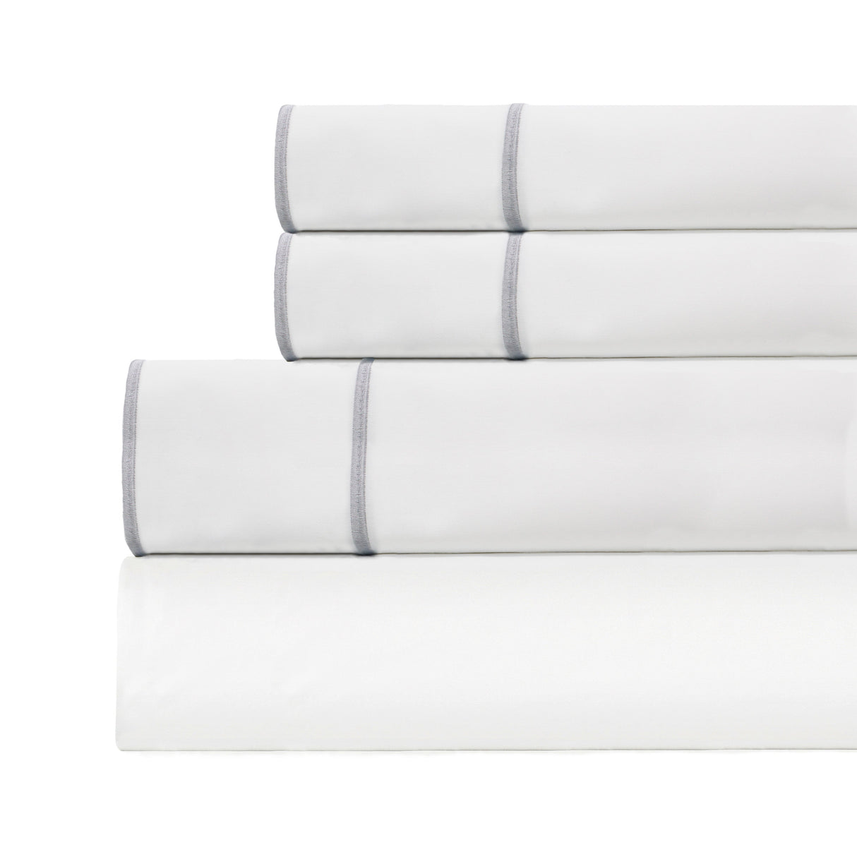600 Thread Count Framed Sateen Embroidered Cotton Sheet Set-Sheets-Parc Decor