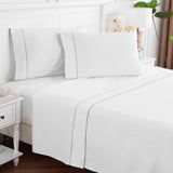 600 Thread Count Framed Sateen Embroidered Cotton Sheet Set-Sheets-Parc Decor
