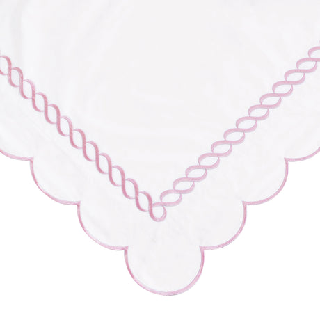Juego de funda nórdica de algodón bordado con cordón festoneado de 600 hilos