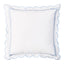 600 Thread Count Scallop Rope Embroidered Cotton Euro Sham Pair