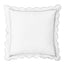 600 Thread Count Scallop Rope Embroidered Cotton Euro Sham Pair