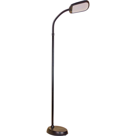 63"H Slim Design LED Bright Reader Natural Daylight Full Spectrum Floor Lamp Black-Floor Lamp-Parc Decor