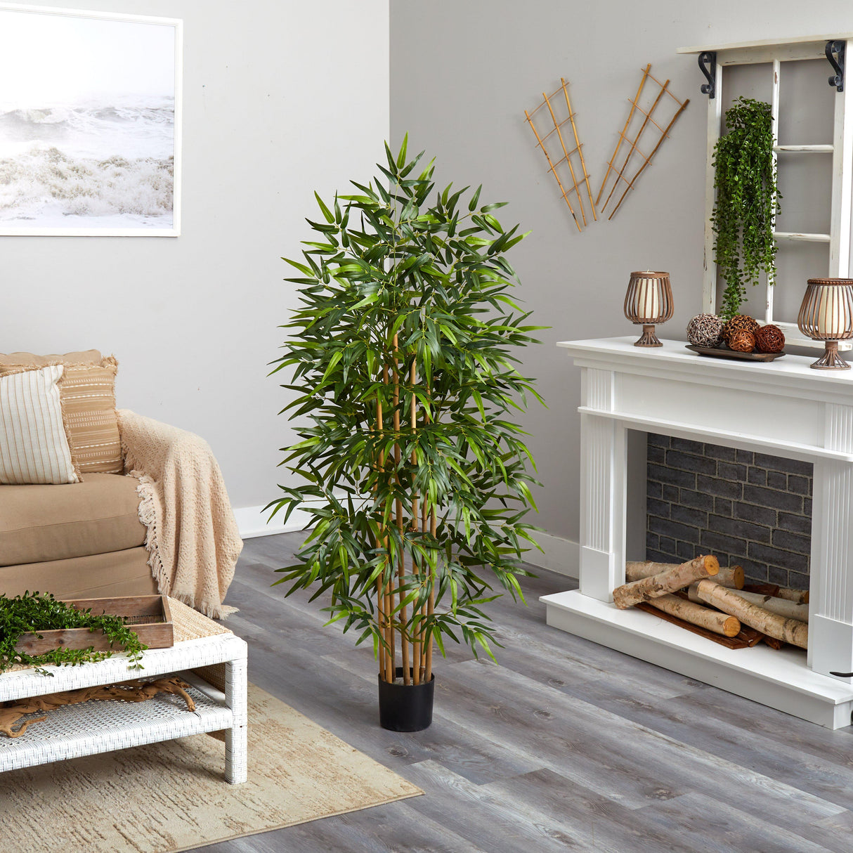 64" Bamboo Silk Tree-Parc Decor