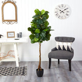 64” Fiddle Leaf Artificial Tree (Real Touch)-Tree-Parc Decor