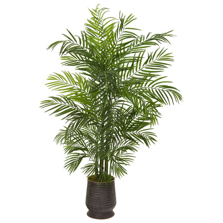 65” Areca Artificial Palm Tree in Decorative Planter(Indoor/Outdoor)-Parc Decor
