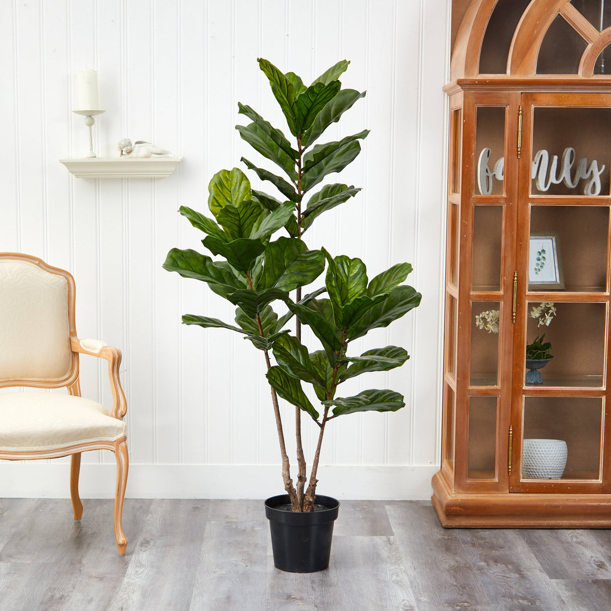 65” Fiddle Leaf Tree UV Resistant (Indoor/Outdoor)-Parc Decor