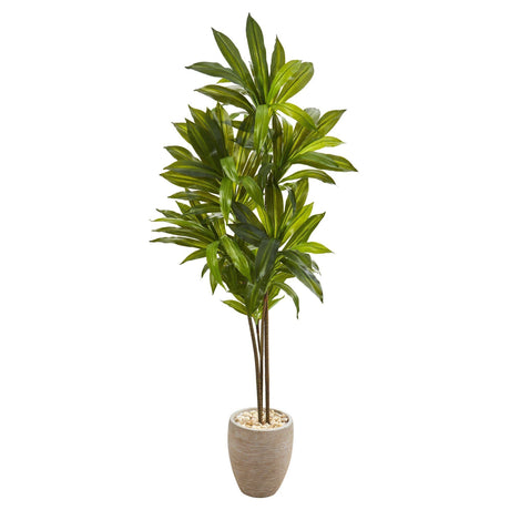 68” Dracaena Artificial Plant in Sand Colored Planter (Real Touch)-Parc Decor