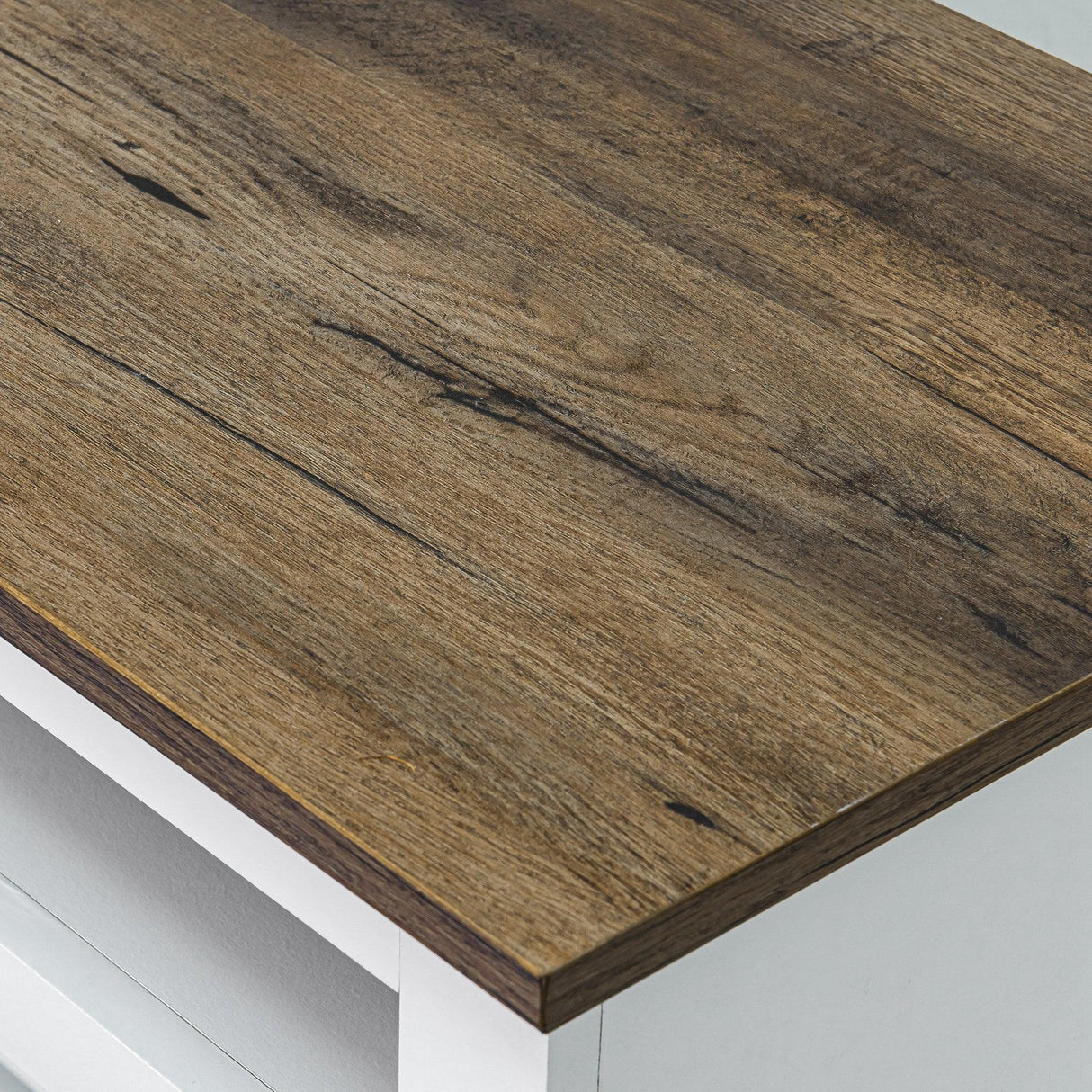 68" Farmhouse TV Stand with 23" Insert Opening Electric Fireplace-Parc Decor