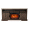 68" Farmhouse TV Stand with 23" Insert Opening Electric Fireplace-Parc Decor