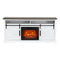 68" Farmhouse TV Stand with 23" Insert Opening Electric Fireplace-Parc Decor