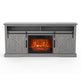68" Farmhouse TV Stand with 23" Insert Opening Electric Fireplace-Parc Decor