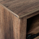 68" Farmhouse TV Stand with Double Sliding Barn Doors for Living Room-Parc Decor