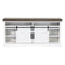 68" Farmhouse TV Stand with Double Sliding Barn Doors for Living Room-Parc Decor
