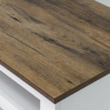 68" Farmhouse TV Stand with Double Sliding Barn Doors for Living Room-Parc Decor