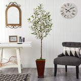 69” Olive Artificial Tree in Decorative Planter-Parc Decor