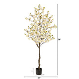 6.5’ Apple Flower Artificial Tree-Parc Decor