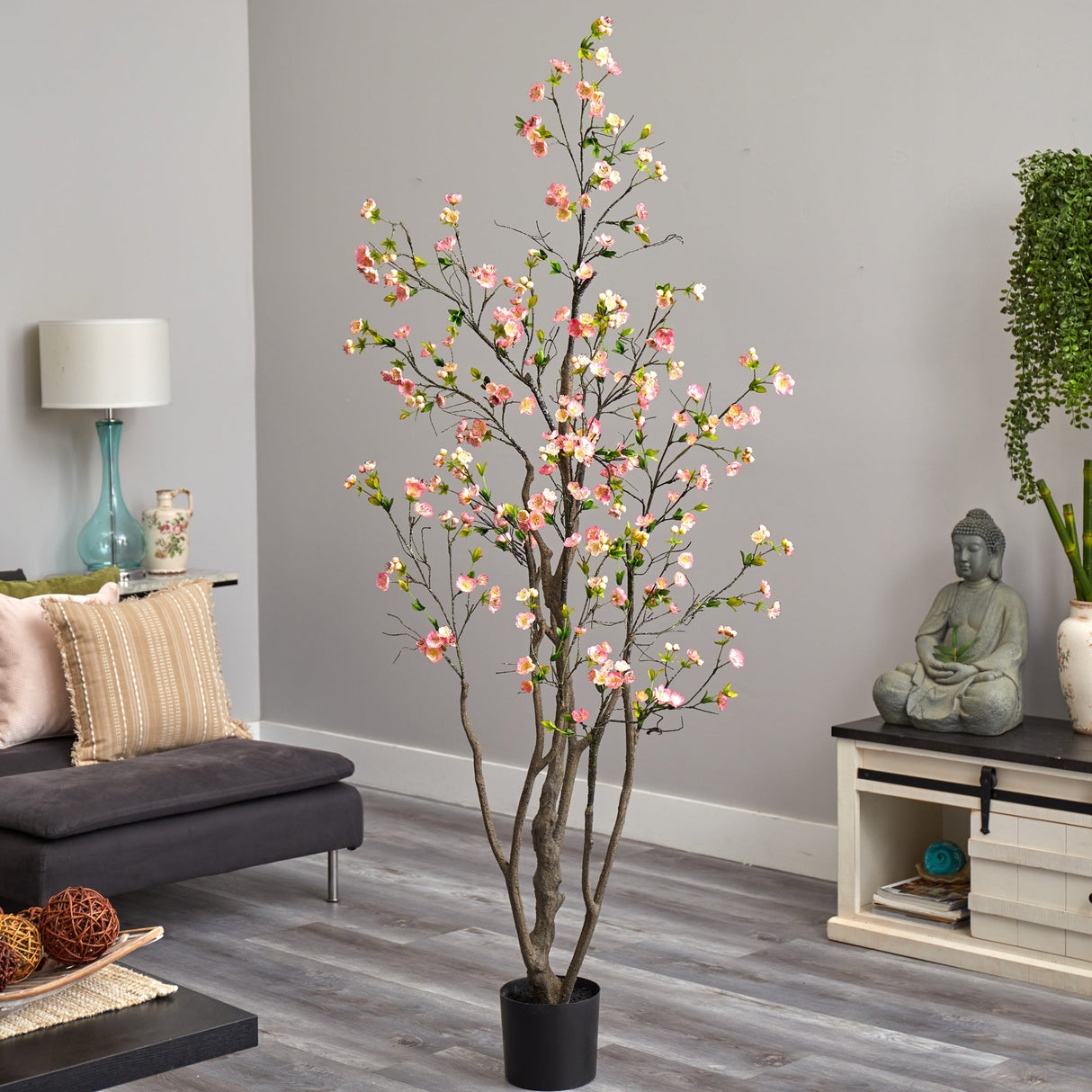 6.5’ Cherry Blossom Artificial Tree-Parc Decor