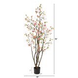 6.5’ Cherry Blossom Artificial Tree-Parc Decor