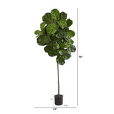 6.5’ Fiddle Leaf Artificial Tree-Parc Decor