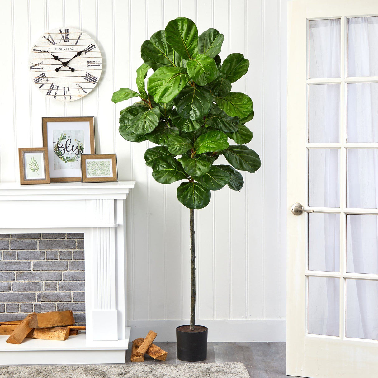 6.5’ Fiddle Leaf Artificial Tree-Parc Decor