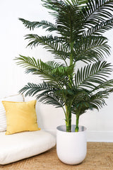 6.5' Golden Cane Artificial Palm Tree-Parc Decor