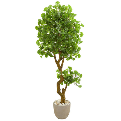 6.5’ Jingo Artificial Tree in Sand Colored Planter (Indoor/Outdoor)-Parc Decor