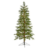 6.5' Fairbanks Fir Artificial Christmas Tree with 250 Clear Warm (Multifunction) LED Lights and 208 Bendable Branches-Christmas Tree-Parc Decor