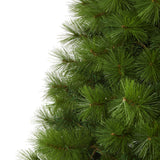 6.5’ Green Scotch Pine Artificial Christmas Tree with 350 Clear LED Lights-Christmas Tree-Parc Decor