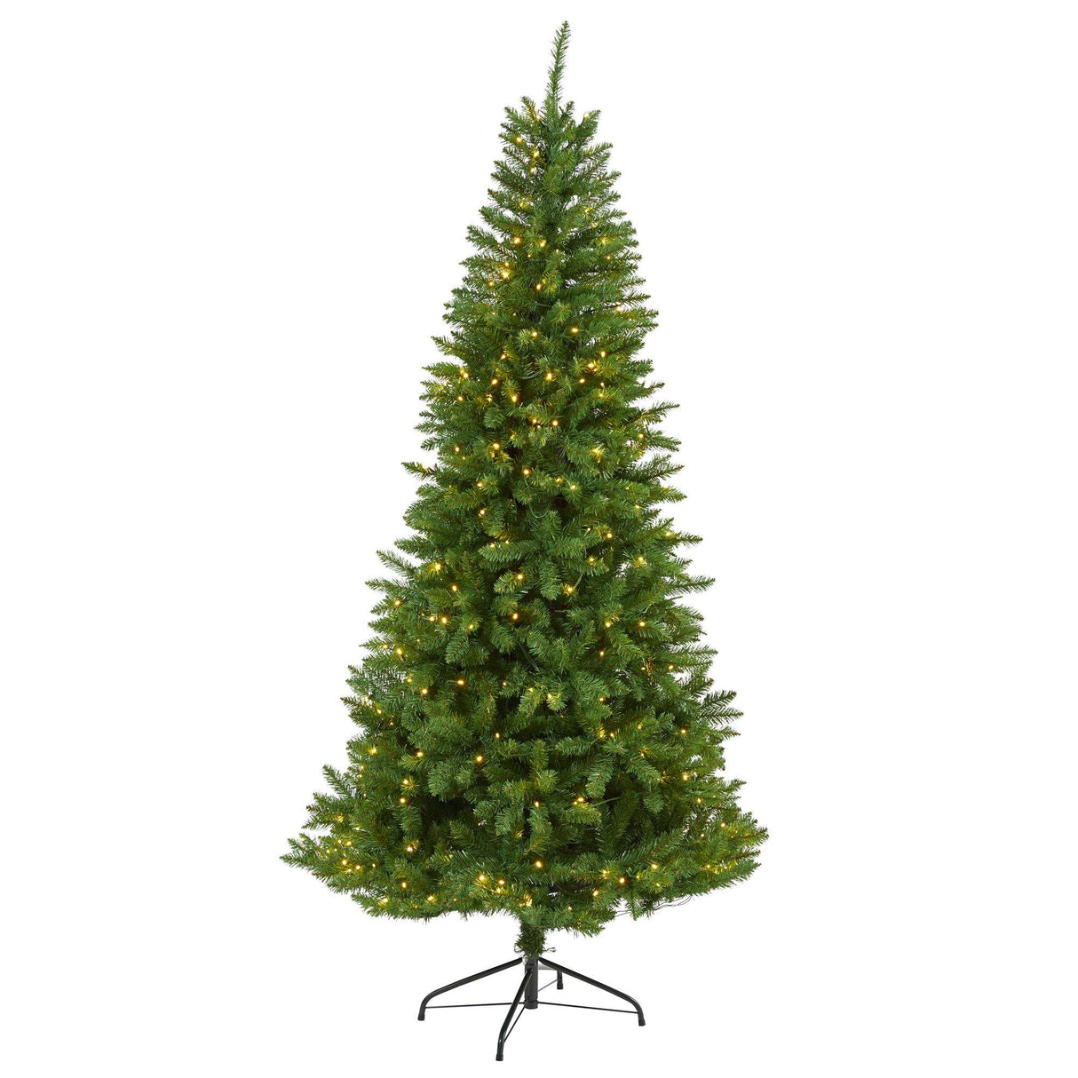 6.5’ Green Valley Fir Artificial Christmas Tree with 350 Clear LED Lights 1125 Bendable Branches-Christmas Tree-Parc Decor