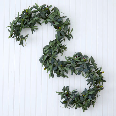 6.5’ Olive Artificial Garland-Garland-Parc Decor