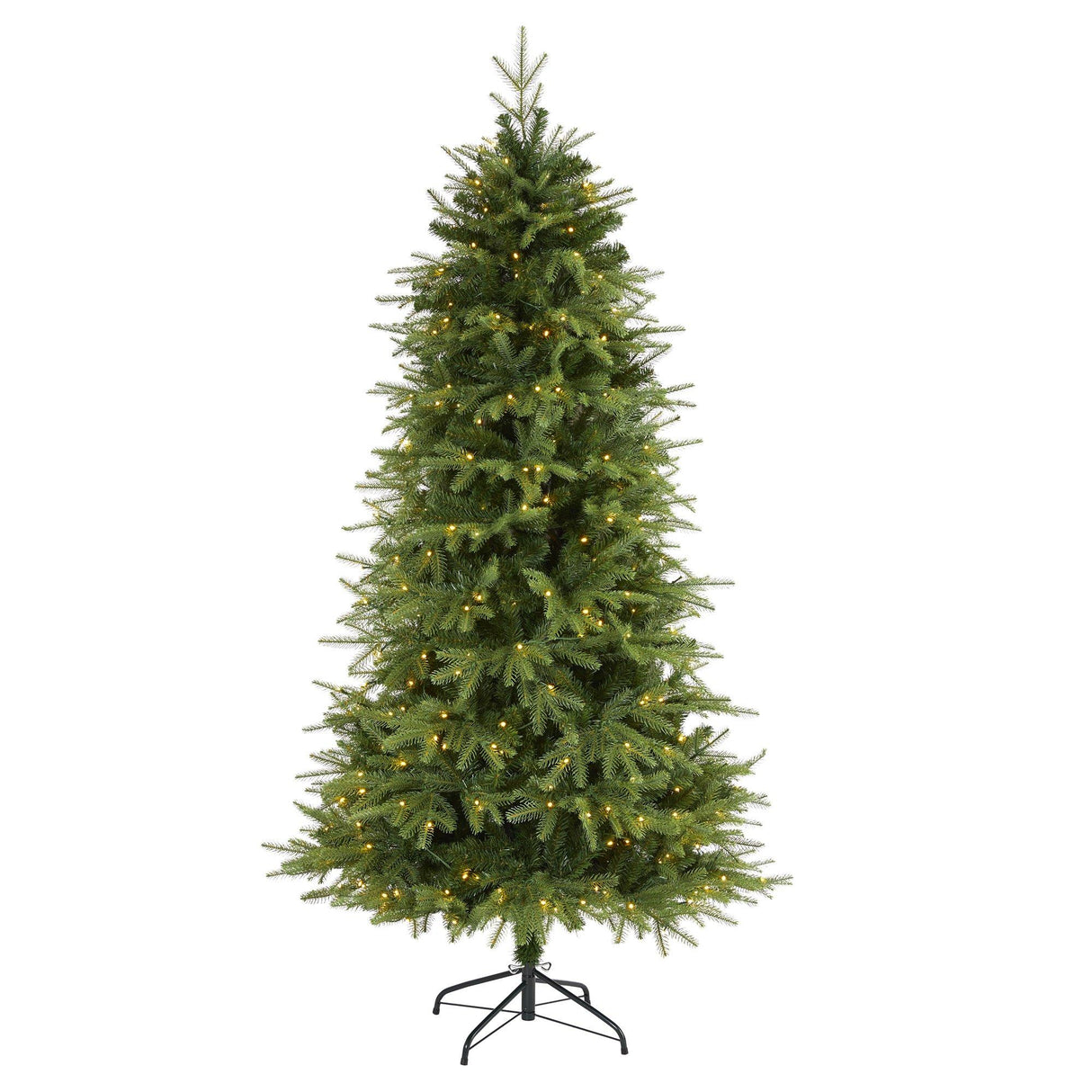 6.5’ Vancouver Fir “Natural Look” Artificial Christmas Tree with 400 Clear LED Lights and 2158 Bendable Branches-Christmas Tree-Parc Decor