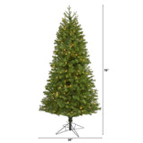 6.5' Vancouver Spruce Artificial Christmas Tree with 250 Warm White Lights and 803 Bendable Branches-Christmas Tree-Parc Decor