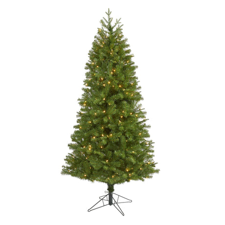 6.5' Vancouver Spruce Artificial Christmas Tree with 250 Warm White Lights and 803 Bendable Branches-Christmas Tree-Parc Decor
